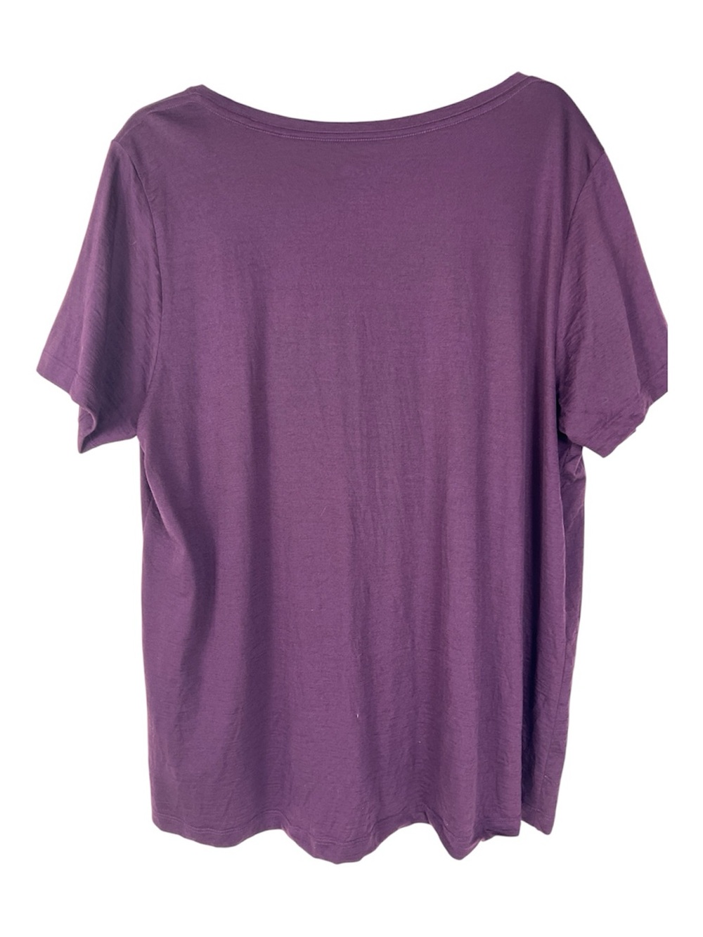 Wool& Sz 1X Merino Wool Stella Short Sleeve Tee Marionberry EUC Travel Capsule - Picture 2 of 7